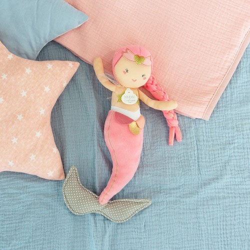 Mermaid, Taissa, Pink & Taupe, 30 cm