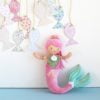 Mermaid, Alizee, Pink & Green, 30 cm - Image 2