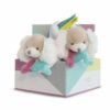 Toopi Puppy Rattle Booties, Brown & White, 6-12 mths