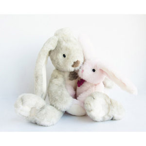 Fluffy Little Bunny, Pink, 27 cm