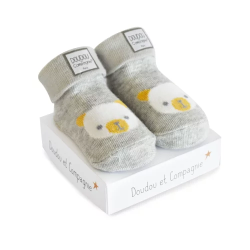 Baby Socks, Grey, 0-6 mths