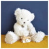 Pompom Bear, White, 60 cm - Image 2